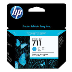 Картридж струйный для плоттера HP (CZ134A) Designjet T120/<wbr/>520, №711, голубой, комплект 3 шт. х 29 мл, оригинальный