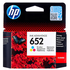 Картридж струйный HP (F6V24AE) DeskJet 2135/<wbr/>3635/<wbr/>3835/<wbr/>4535/<wbr/>4675/<wbr/>1115, №652, цветной, оригинальный ресурс 200 стр.