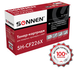 Картридж лазерный SONNEN (SH-CF226X) для HP LJ Pro M402d/<wbr/>dn/<wbr/>n/M426dw/<wbr/>fdn/<wbr/>fdw, ВЫСШЕЕ КАЧЕСТВО, ресурс 9000 стр., 362437