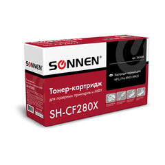 Картридж лазерный SONNEN (SH-CF280X) для HP LaserJet Pro M401/<wbr/>M425, ВЫСШЕЕ КАЧЕСТВО, ресурс 6500 стр., 362438