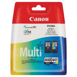 Картридж струйный CANON (PG-440/CL-441) PIXMA MG2140/MG3140, оригинальный КОМПЛЕКТ 2 цвета, 180 страниц