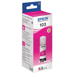 Чернила EPSON 103 (C13T00S34A) для СНПЧ EPSON L3100/<wbr/>L3101/<wbr/>L3110/<wbr/>L3150/<wbr/>L3151/<wbr/>L1110, пурпурные, ОРИГИНАЛЬНЫЕ