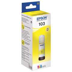 Чернила EPSON 103 (C13T00S44A) для СНПЧ EPSON L3100/<wbr/>L3101/<wbr/>L3110/<wbr/>L3150/<wbr/>L3151/<wbr/>L1110, желтые, ОРИГИНАЛЬНЫЕ