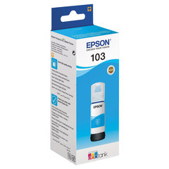 Чернила EPSON 103 (C13T00S24A) для СНПЧ EPSON L3100/<wbr/>L3101/<wbr/>L3110/<wbr/>L3150/<wbr/>L3151/<wbr/>L1110, голубые, ОРИГИНАЛЬНЫЕ