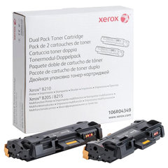Тонер-картридж XEROX (106R04349) для B205/<wbr/>B210/<wbr/>B215, оригинальный, КОМПЛЕКТ 2 шт., ресурс 2&times;3000 страниц
