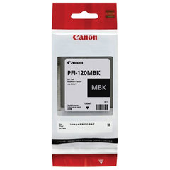 Картридж струйный CANON (PFI-120MBK) для imagePROGRAF TM-200/<wbr/>205/<wbr/>300/<wbr/>305, матовый черный, 130 мл, оригинальный