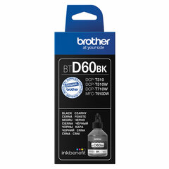 Чернила BROTHER (BTD60BK) для СНПЧ DCP-T310/<wbr/>T510W/<wbr/>T710W, черные, оригинальные, ресурс 6500 страниц