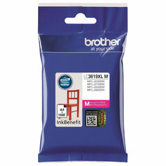 Картридж струйный BROTHER (LC3619XLM) для MFC-J3530DW/<wbr/>J3930DW, пурпурный, оригинальный, ресурс 1500 страниц