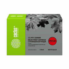 Картридж струйный CACTUS (CS-PFI120MBK) для Canon imagePROGRAF TM-200/<wbr/>TM-205/<wbr/>TM-300, черный матовый