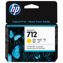 Картридж струйный для плоттера HP (3ED69A) DesignJet T230/<wbr/>T250/<wbr/>T630/<wbr/>T650, № 712, желтый, оригинальный
