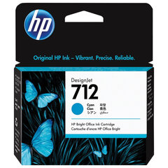 Картридж струйный для плоттера HP (3ED67A) DesignJet T230/<wbr/>T250/<wbr/>T630/<wbr/>T650, №712, голубой, оригинальный