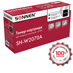 Картридж лазерный SONNEN (SH-W2070A) для HP CLJ 150/<wbr/>178 ВЫСШЕЕ КАЧЕСТВО, черный, 1000 страниц, 363966