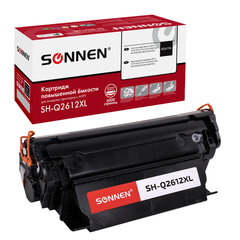 Картридж лазерный SONNEN (SH-Q2612XL) для HP LJ 1010/<wbr/>1012/<wbr/>1015/<wbr/>1018/<wbr/>1020/<wbr/>1022/<wbr/>M1319F/<wbr/>3020/<wbr/>3030/<wbr/>3050/<wbr/>3052, ресурс 6000 стр., 364094