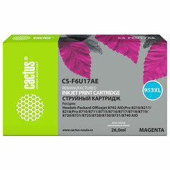 Картридж струйный CACTUS (CS-F6U17AE) для HP OfficeJet Pro 7740/<wbr/>8210/<wbr/>8218/<wbr/>8710, пурпурный