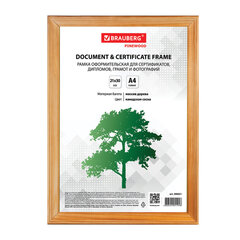 Рамка 21&times;30 см, дерево, багет 18 мм, BRAUBERG &laquo;HIT&raquo;, канадская сосна, стекло, 390021