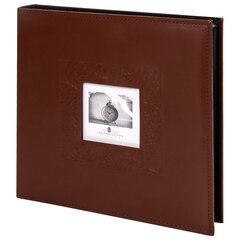 Фотоальбом BRAUBERG &laquo;Smooth brown&raquo; на 500 фото 10&times;15 см, под гладкую кожу, коричневый, 391177