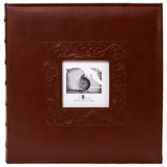 Фотоальбом BRAUBERG &laquo;Smooth brown&raquo; на 500 фото 10&times;15 см, под гладкую кожу, коричневый, 391177