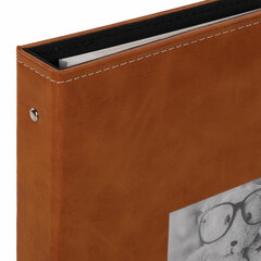 Фотоальбом BRAUBERG &laquo;Premium Brown&raquo; 20 магнитных листов 30&times;32 см, под кожу, коричневый, 391185