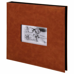 Фотоальбом BRAUBERG &laquo;Premium Brown&raquo; 20 магнитных листов 30&times;32 см, под кожу, коричневый, 391185