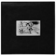 Фотоальбом BRAUBERG &laquo;Premium Black&raquo; 20 магнитных листов 30&times;32 см, под кожу, черный, 391186