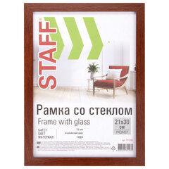 Рамка 21&times;30 см &laquo;итальянский орех" STAFF "Grand&raquo;, багет 18 мм, стекло, МДФ, 391200