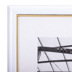 Рамка 21&times;30 см небьющаяся, багет 14,6 мм, пластик, BRAUBERG &laquo;Original Line&raquo;, белая/<wbr/>золото, 391236