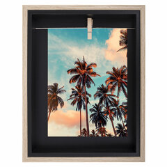 Рамка из МДФ BRAUBERG LOFT BLACK BOX, фото 13&times;18 см, с прищепкой, 20&times;25 см, 391290