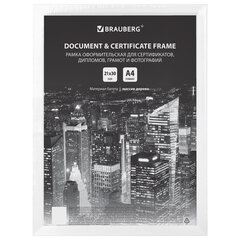 Рамка 21&times;30 см, дерево, багет 14 мм, BRAUBERG &laquo;Elegant&raquo;, белая, акриловый экран, 391294