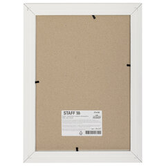 Рамка 21&times;30 см, небьющаяся, багет 30 мм, МДФ, STAFF &laquo;Style&raquo;, белая, 391337