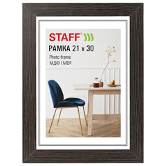 Рамка 21&times;30 см, небьющаяся, багет 30 мм, МДФ, STAFF &laquo;Style&raquo;, цвет венге, 391338