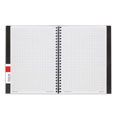 Тетрадь-блокнот 80 л., А5, 160&times;207 мм, BRAUBERG, клетка, гребень, обложка пластиковая, 1 разделитель, &laquo;Tag&raquo;, 401800