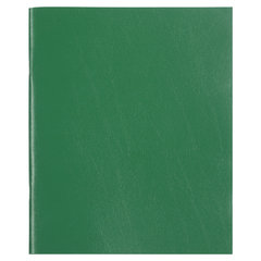 Тетрадь бумвинил, зеленый, А4 (большой формат), 96 л., скоба, офсет №2, ЭКОНОМ, клетка, STAFF, 403407