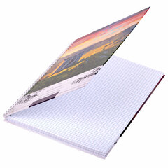 Тетрадь А4, 80 л., BRAUBERG, гребень, клетка, обложка твердая, &laquo;Nature&raquo;, 404054