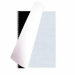 Тетрадь А4, 96 л., BRAUBERG, гребень, клетка, глянцевый лак, &laquo;Dark&raquo;, 404060