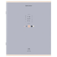 Тетрадь А5 48 л. BRAUBERG скоба, клетка, обложка картон, &laquo;Natural&raquo; (микс в спайке), 404359