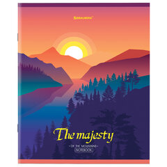 Тетрадь А5 48 л. BRAUBERG скоба, клетка, обложка картон, &laquo;Majesty&raquo; (микс в спайке), 404368