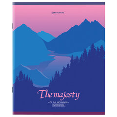 Тетрадь А5 48 л. BRAUBERG скоба, клетка, обложка картон, &laquo;Majesty&raquo; (микс в спайке), 404368