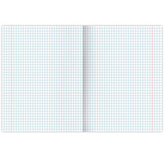 Тетрадь А5, 96 л., BRAUBERG, скоба, клетка, глянцевая ламинация, &laquo;Color Stripes&raquo;, 404430