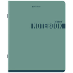 Тетрадь А5, 48 л., BRAUBERG, скоба, клетка, SoftTouch, &laquo;NoteColor&raquo;, (микс в спайке), 405326
