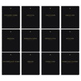 Тетради предметные, КОМПЛЕКТ 12 ПРЕДМЕТОВ, 48 л., Soft-Touch, 3D-фольга, BRAUBERG, "BLACK GOLD", 405602
