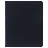 Тетрадь А5 48 л., HATBER, скоба, клетка, Soft-touch ламинация, SoloMatte "Черный бархат", 092723