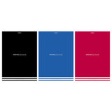 Тетрадь А4, 96 л., HATBER, скоба, линия, матовая ламинация, тиснение, "MONOCOLOUR" (микс в спайке), 093583