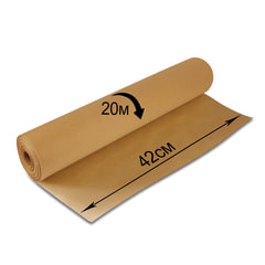 Крафт-бумага в рулоне, 420 мм x 20 м, плотность 78 г/<wbr/>м<sup>2</sup>, Марка А (Коммунар), BRAUBERG, 440144