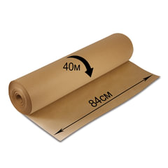 Крафт-бумага в рулоне, 840 мм x 40 м, плотность 78 г/<wbr/>м<sup>2</sup>, Марка А (Коммунар), BRAUBERG, 440146