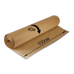Крафт-бумага в рулоне, 1000 мм x 40 м, плотность 78 г/<wbr/>м<sup>2</sup>, Марка А (Коммунар), BRAUBERG, 440148