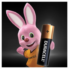 Батарейки КОМПЛЕКТ 4 шт., DURACELL Basic ОРИГИНАЛ, AA (LR6, 15А), алкалиновые, пальчиковые