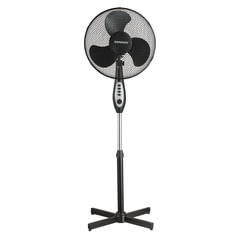 Вентилятор напольный SONNEN FS40-A55, d=40 см, 45 Вт, 3 скоростных режима, таймер, черный, 451035