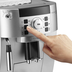 Кофемашина DELONGHI Magnifica S ECAM 22.110.SB, 1450 Вт, объем 1,8 л, ручной капучинатор, серебристая