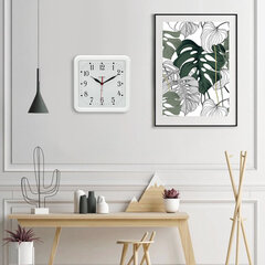 Часы настенные TROYKATIME (TROYKA) 81810835, квадрат, белые, белая рамка, 26&times;26&times;3,5 см