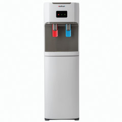 Кулер для воды HOTFROST V115АЕ, напольный, НАГРЕВ/<wbr/>ОХЛАЖДЕНИЕ ЭЛЕКТРОННОЕ, бутыль снизу, 2 крана, серый, 120211506